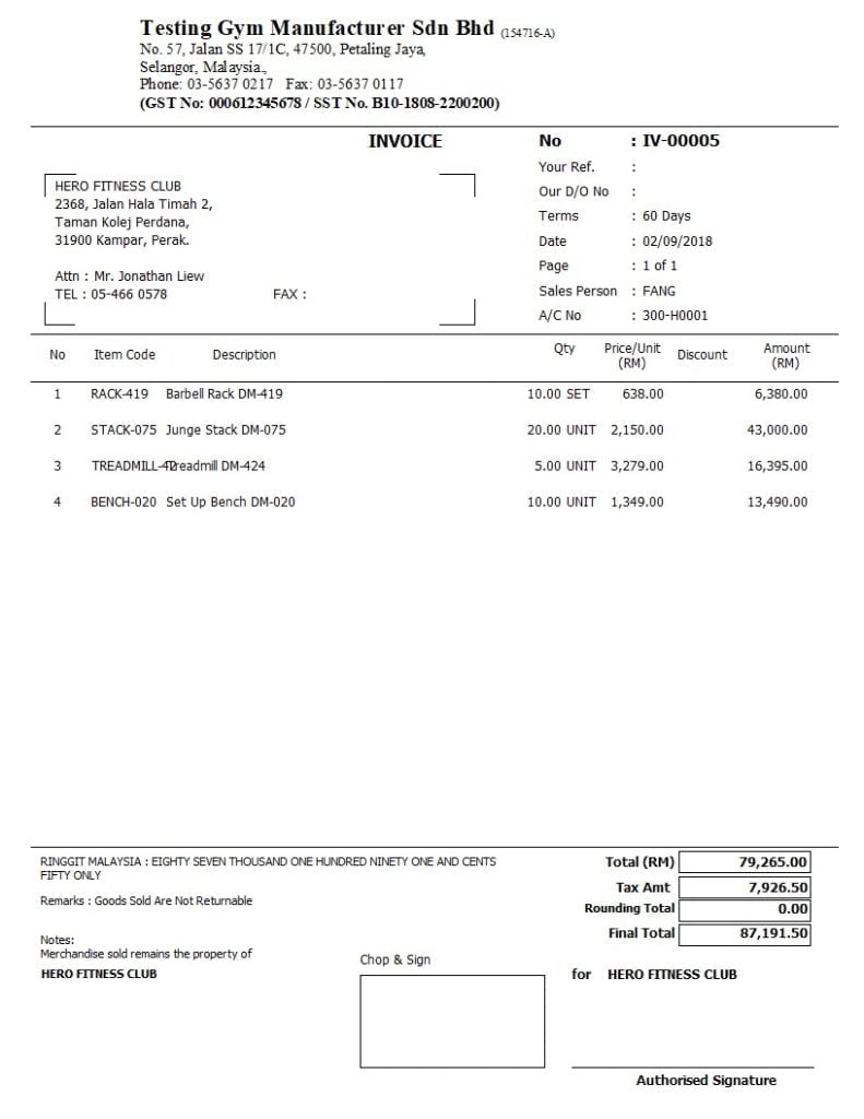 Invoice Rounding 18-Sales-Invoice-Rounding-SST | Everest Systems Sdn Bhd